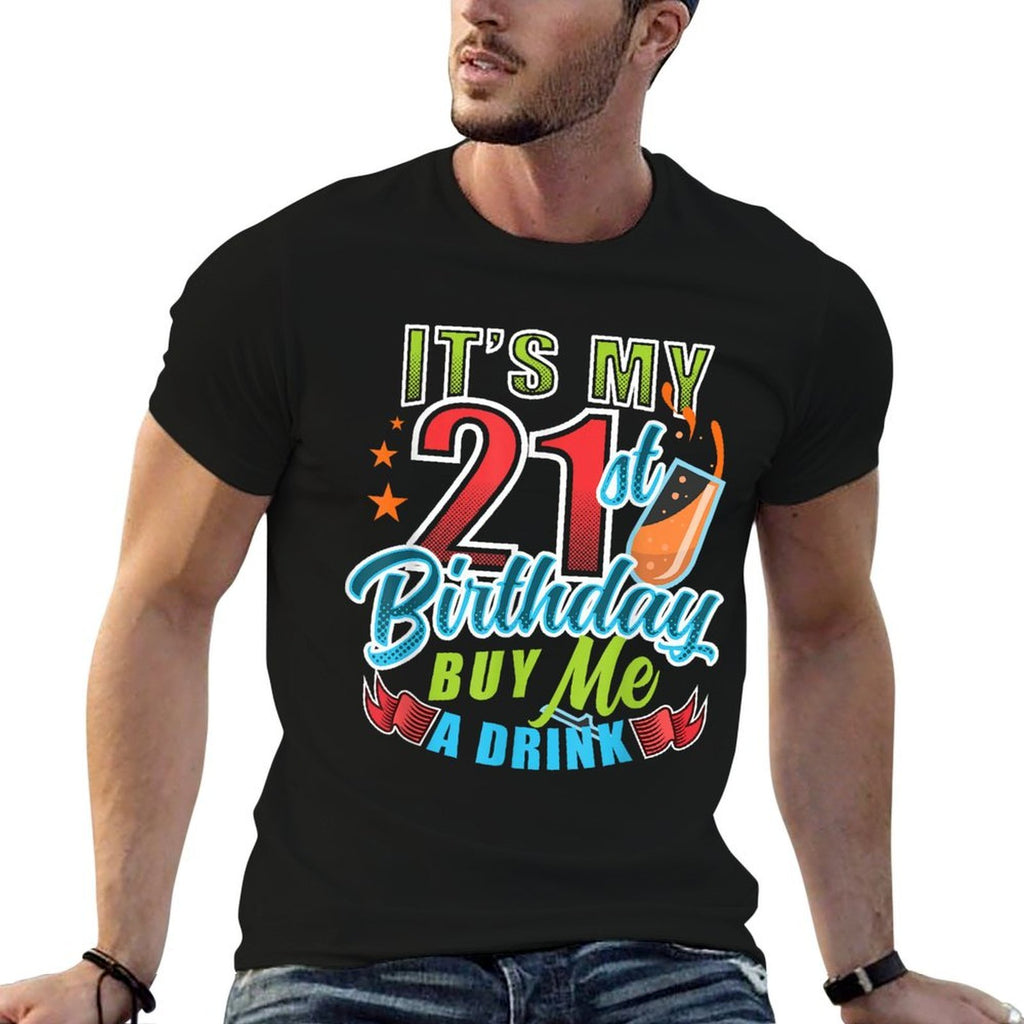 21st Birthday Celebrant Celebration  High-quality Stitching T-Shirt