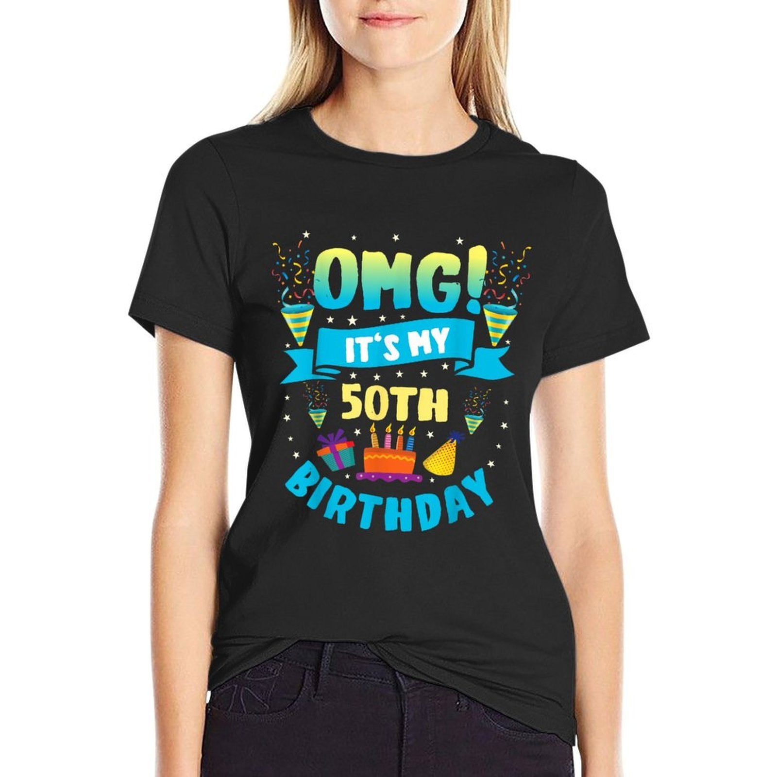 50 Year Old Shirt OMG It's My 50th Birthday  Cotton T-Shirt