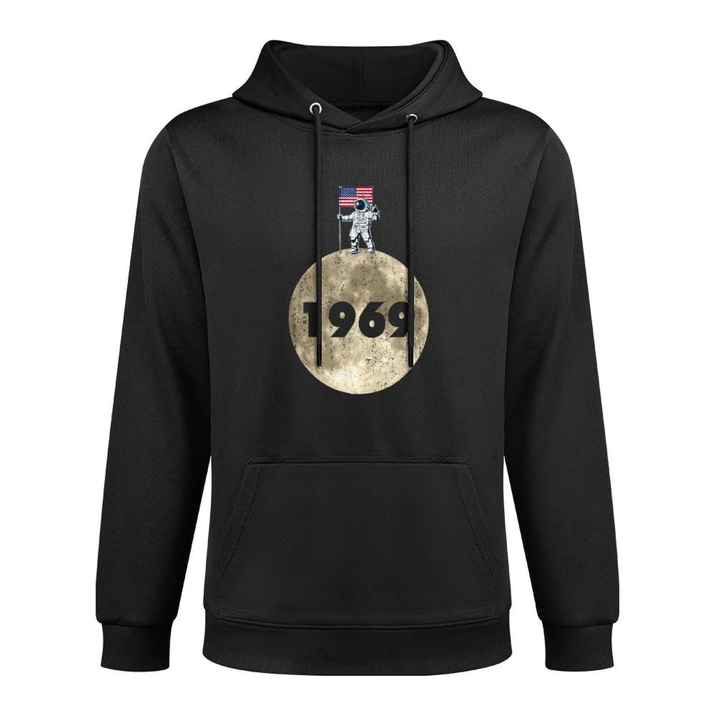 1969 Moon Lunar Landing American Astronaut Outer Space Adjustable Hood Hoodie