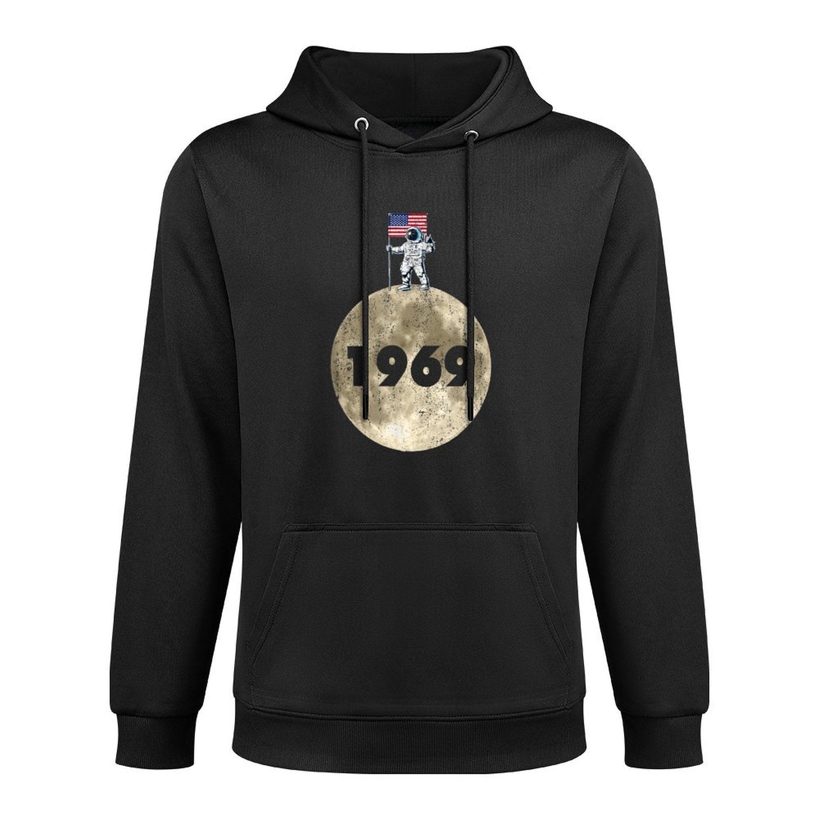 1969 Moon Lunar Landing American Astronaut Outer Space Adjustable Hood Hoodie