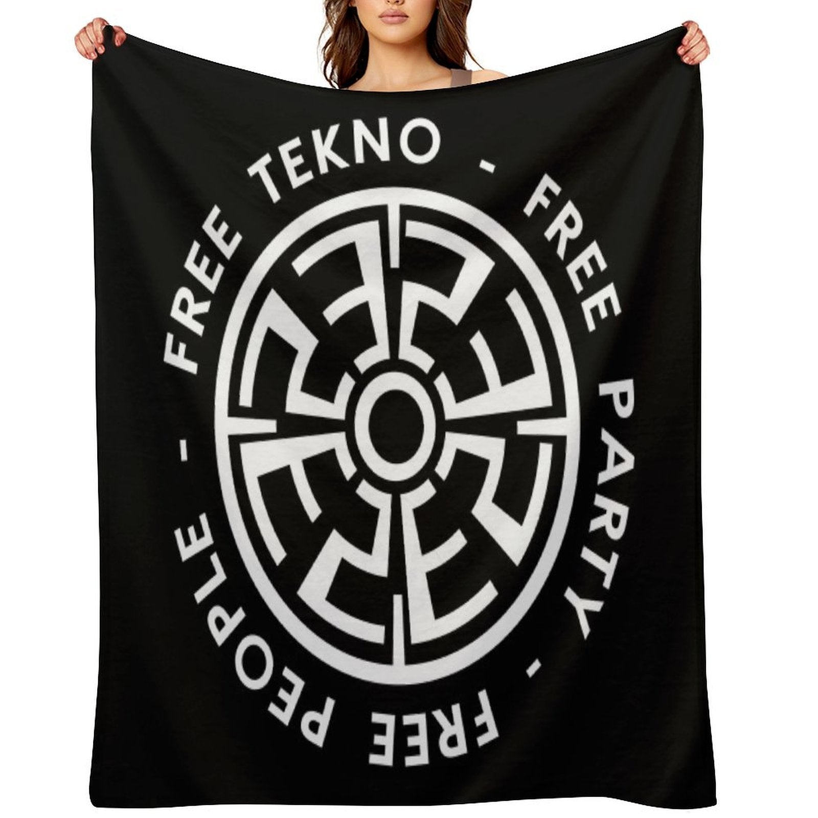23FT002 - Tekno 23 People Free Tekno Free Party Comfort Throw Blanket
