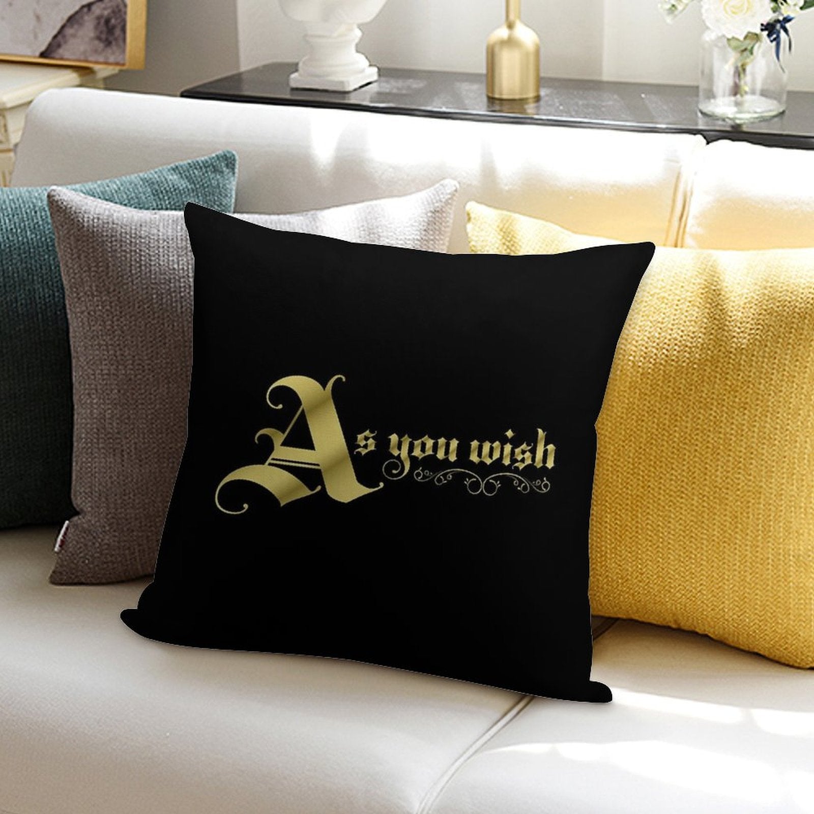 As You Wish Soft Skin-Friendly Throw Pillow