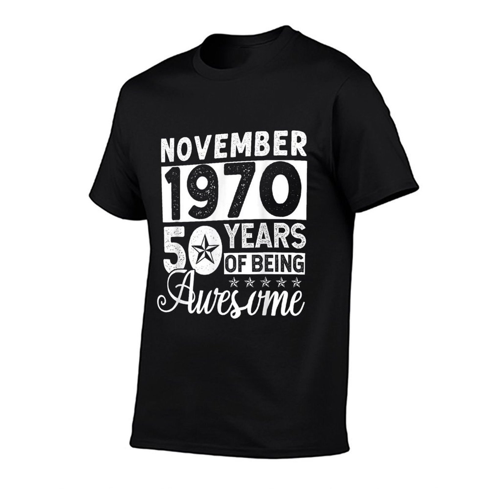 50 Years Of Being Awesome November 1970 50th Birthday Gift  Breathable T-Shirt
