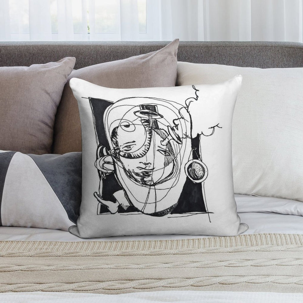 Around Space Soft Hidden Zipper Throw Pillow