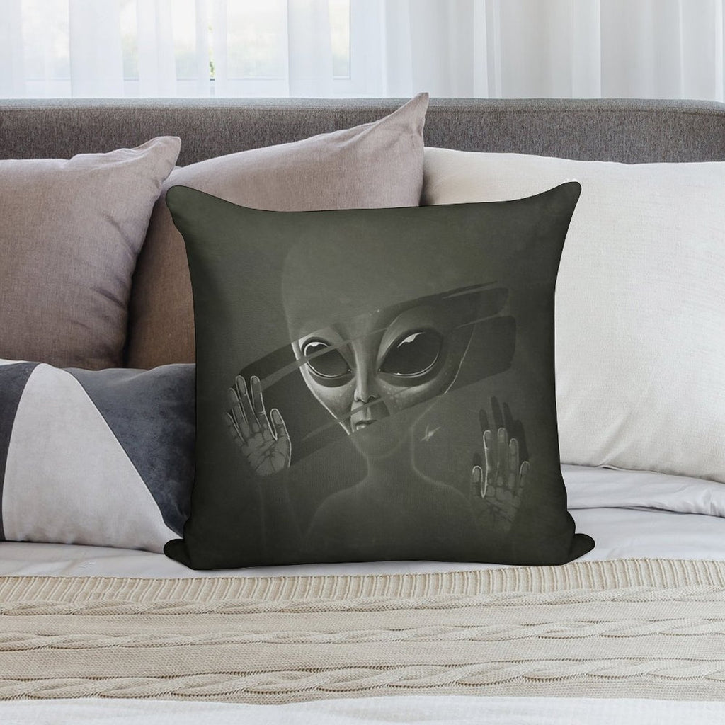 Alien Soft Decorative Cover Throw Pillow