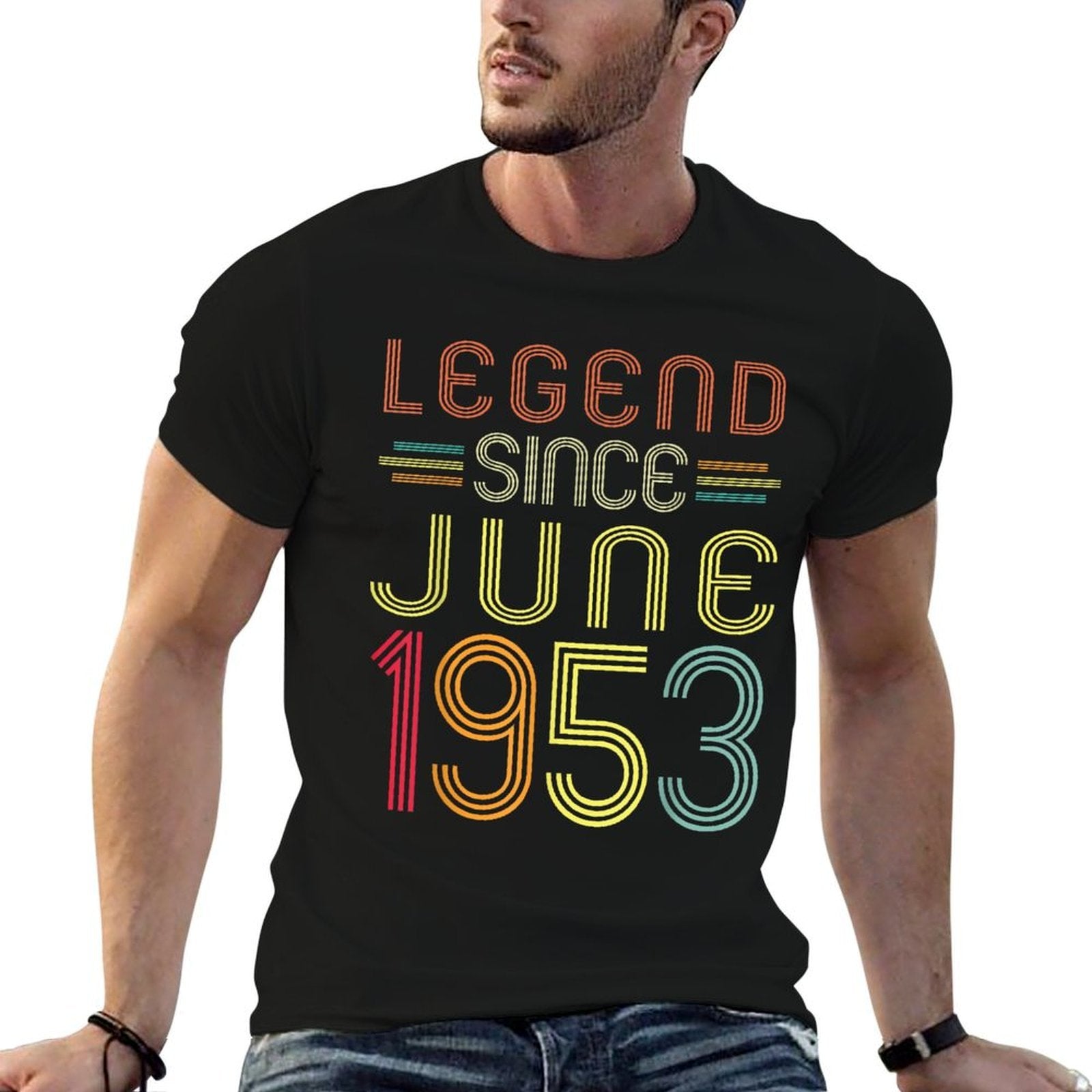 70 Years Old Gifts - Legend Since June 1953 70th Birthday  Soft T-Shirt