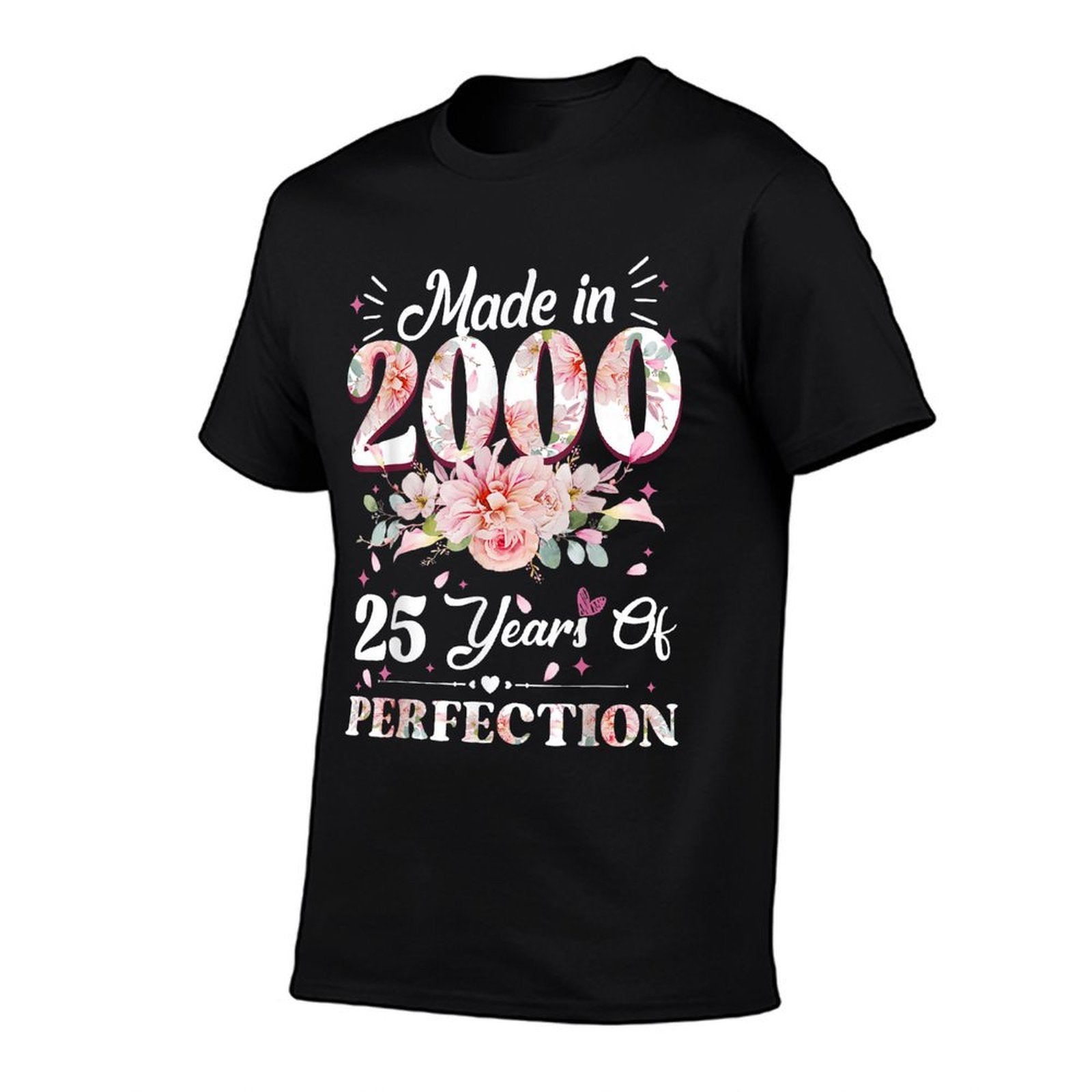 25 Year Old Made In 2000 Floral 25th Birthday Gifts Women  Classic T-Shirt