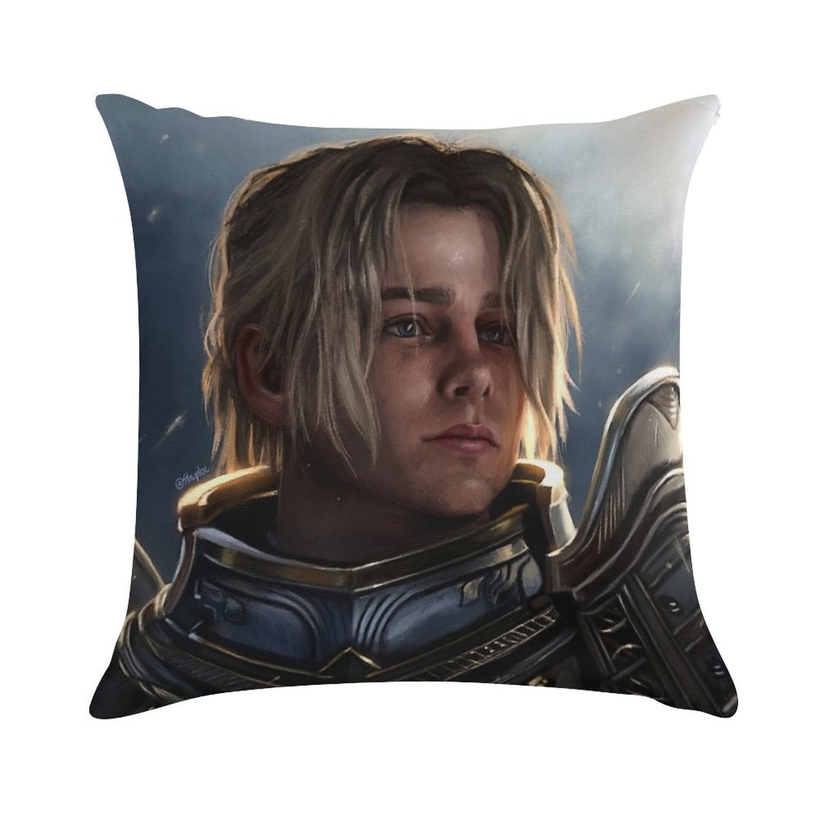 Anduin Wrynn Soft Gift Ready Throw Pillow