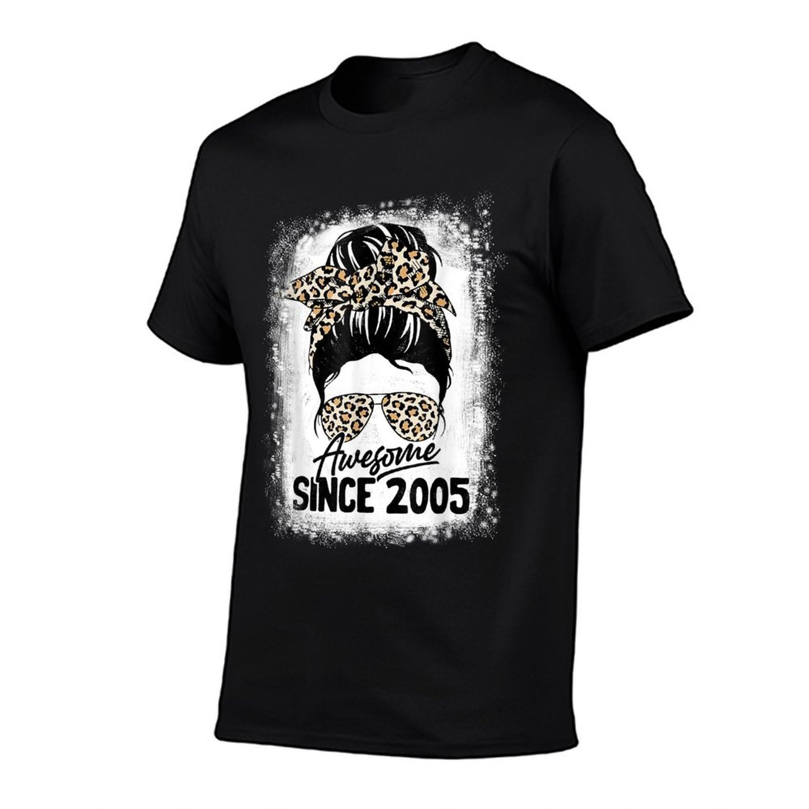 17 Years Old Awesome Since 2005 Leopard 17th Birthday  Relaxed-fit T-Shirt