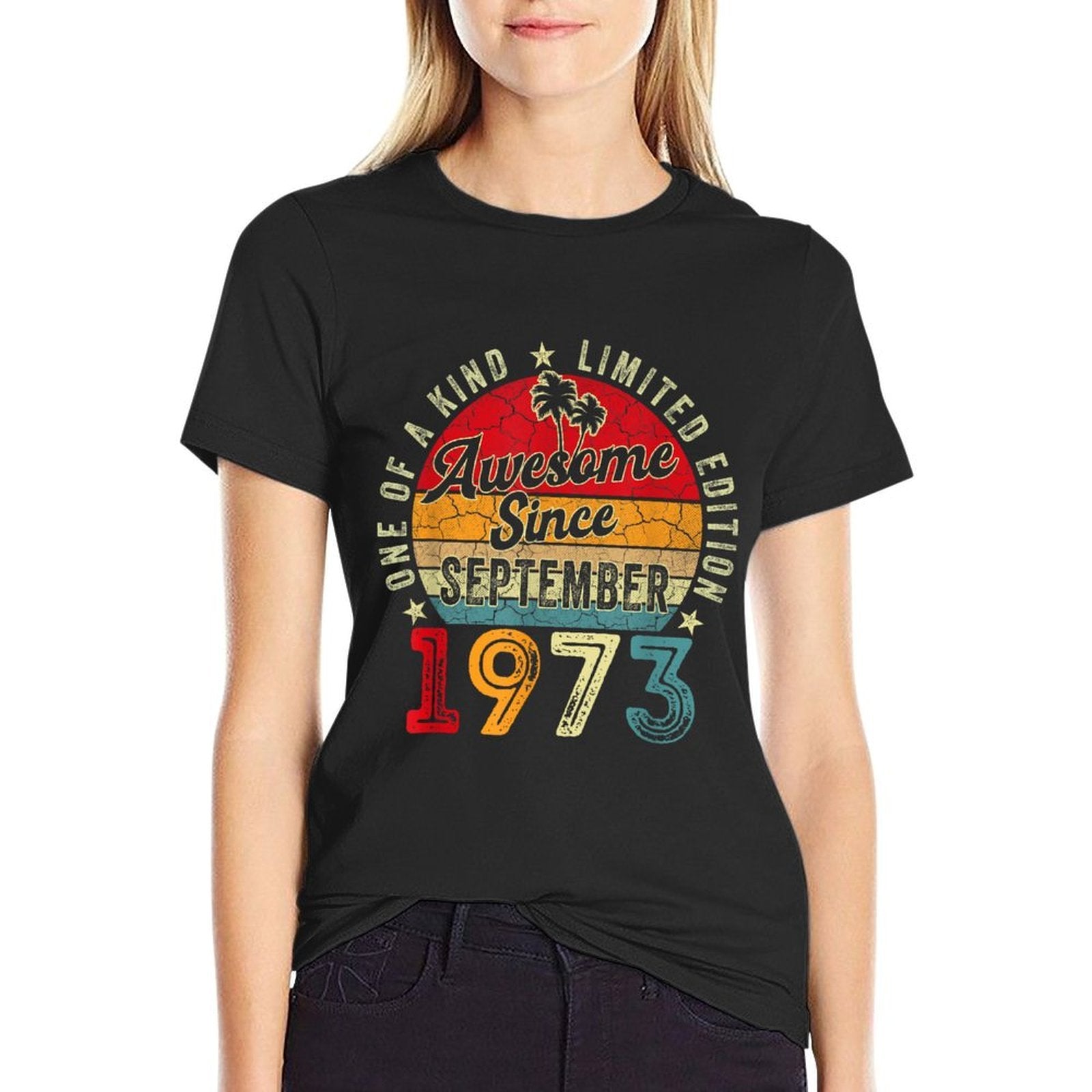 50 Years Old Vintage Born In September 1973 50th Birthday  Classic T-Shirt