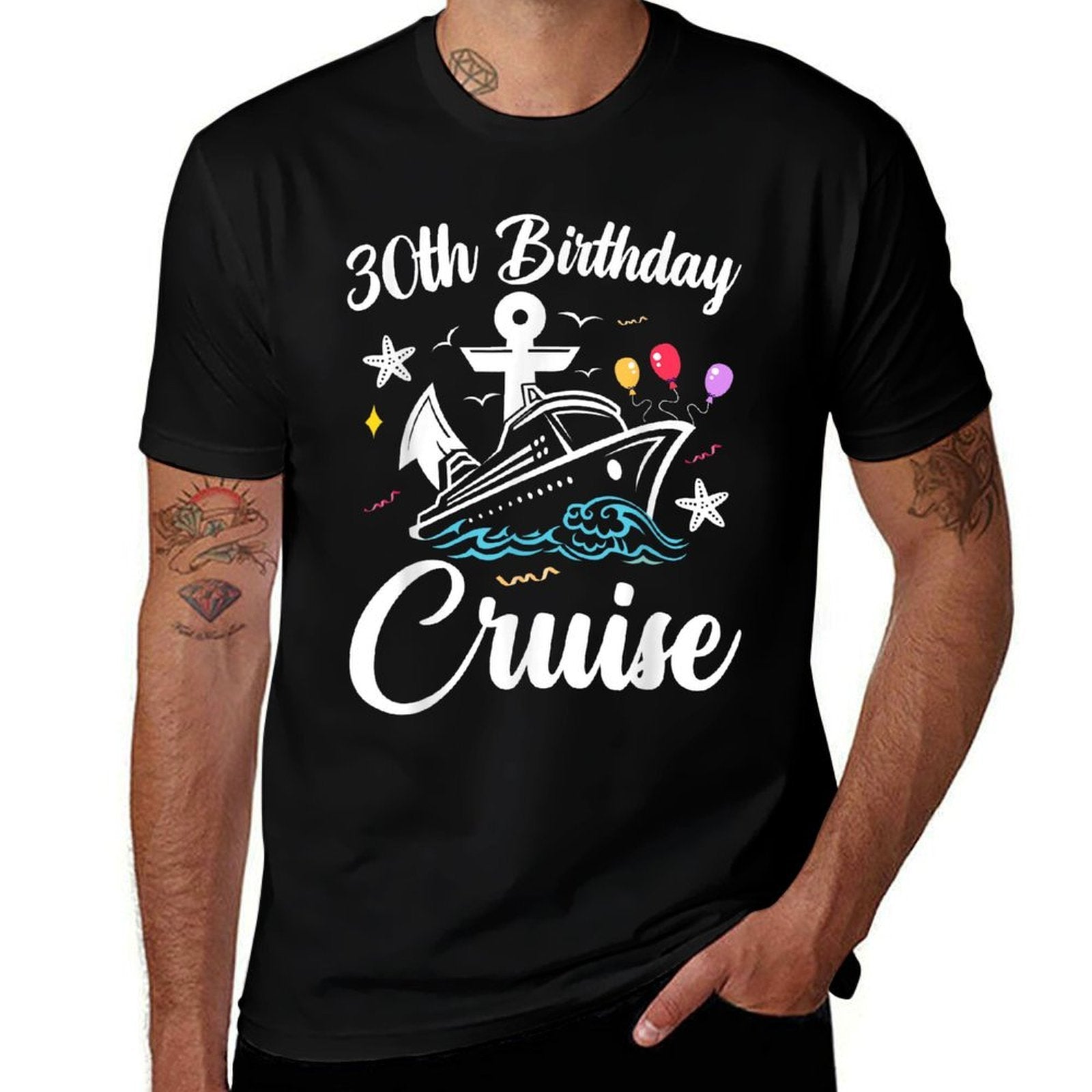 30 Years Old Birthday Cruise Squad 30th Birthday Cruise  Stretchy T-Shirt