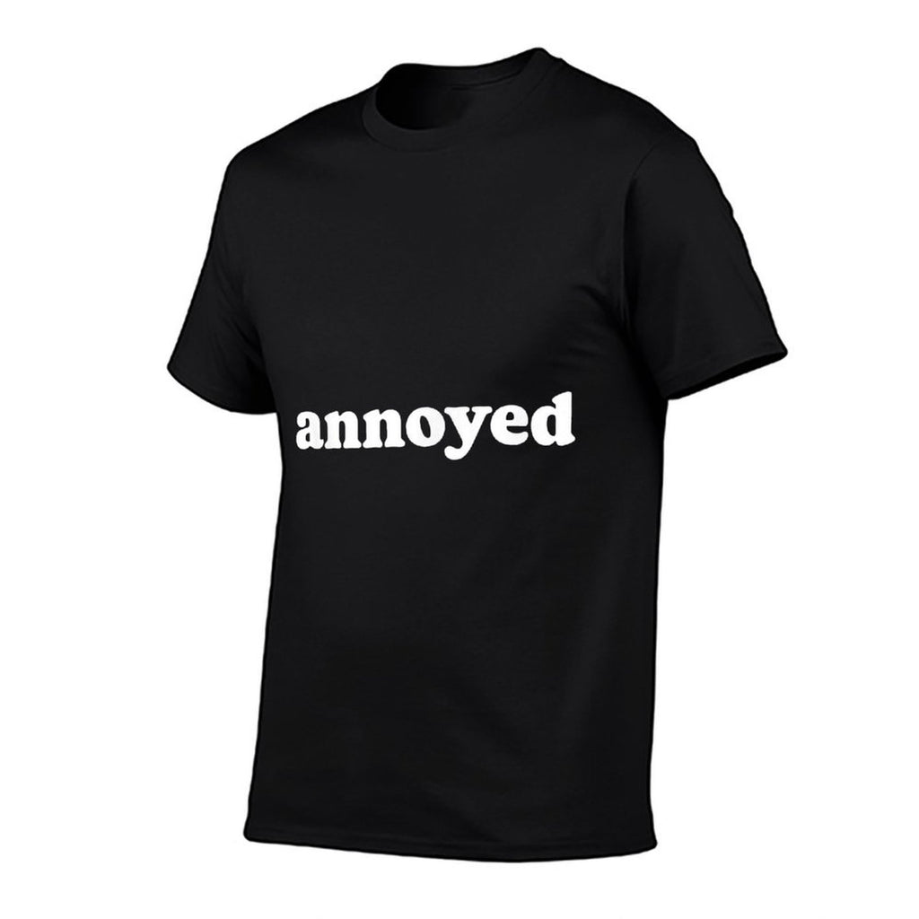 Annoyed Funny Couples Halloween Minimalist Costume  Ribbed Collar T-Shirt