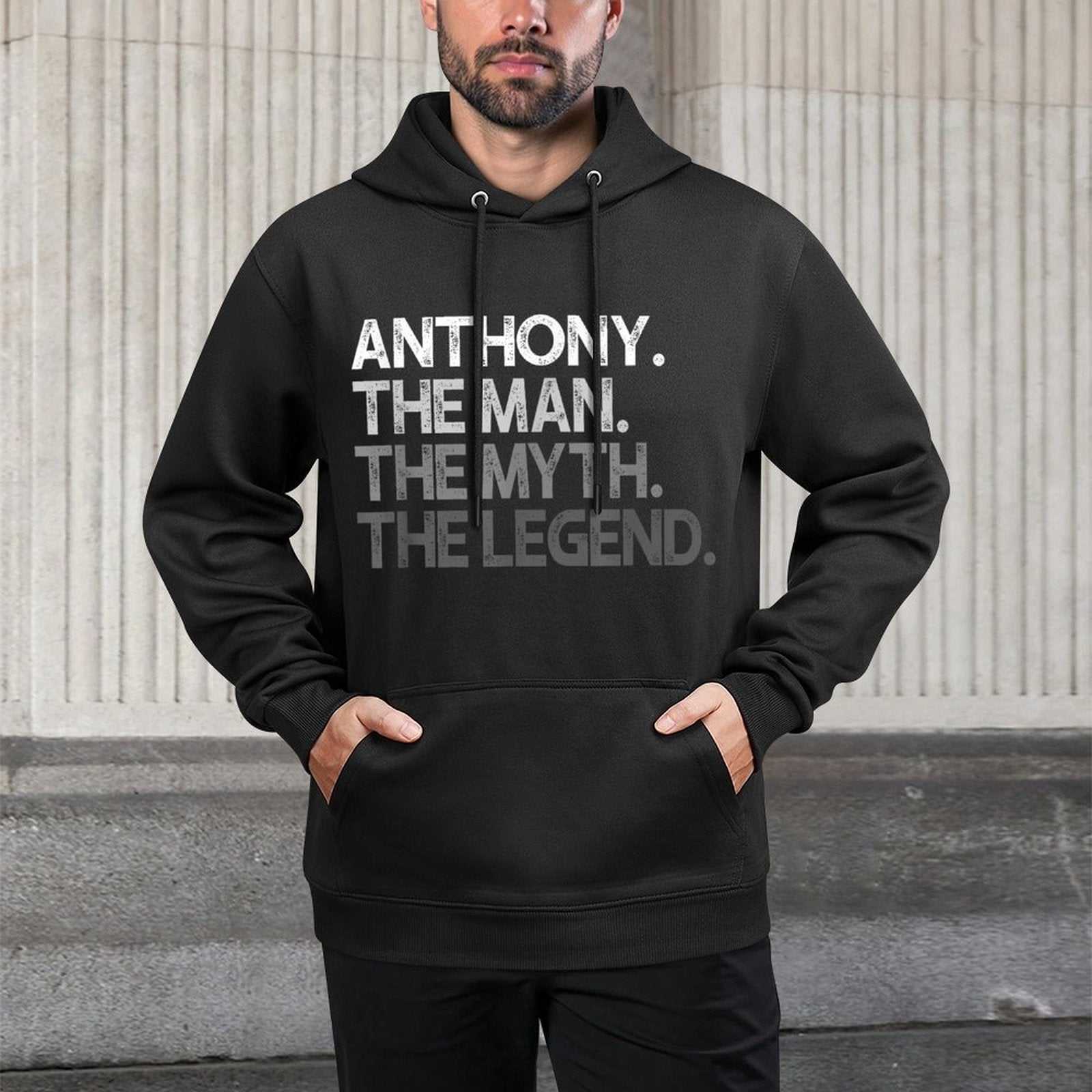 Anthony Gift The Man Myth Legend Shape Retention Hoodie