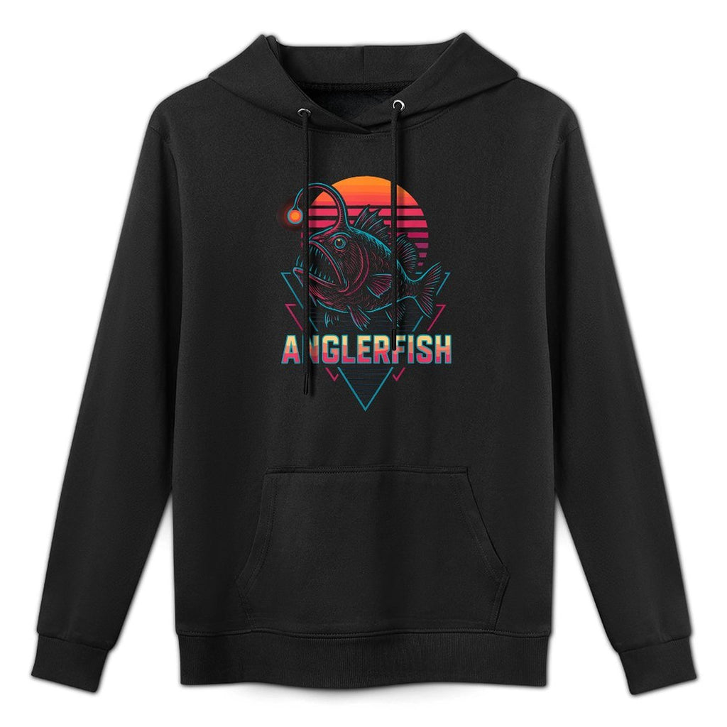 Anglerfish Retro Adjustable Hood Hoodie
