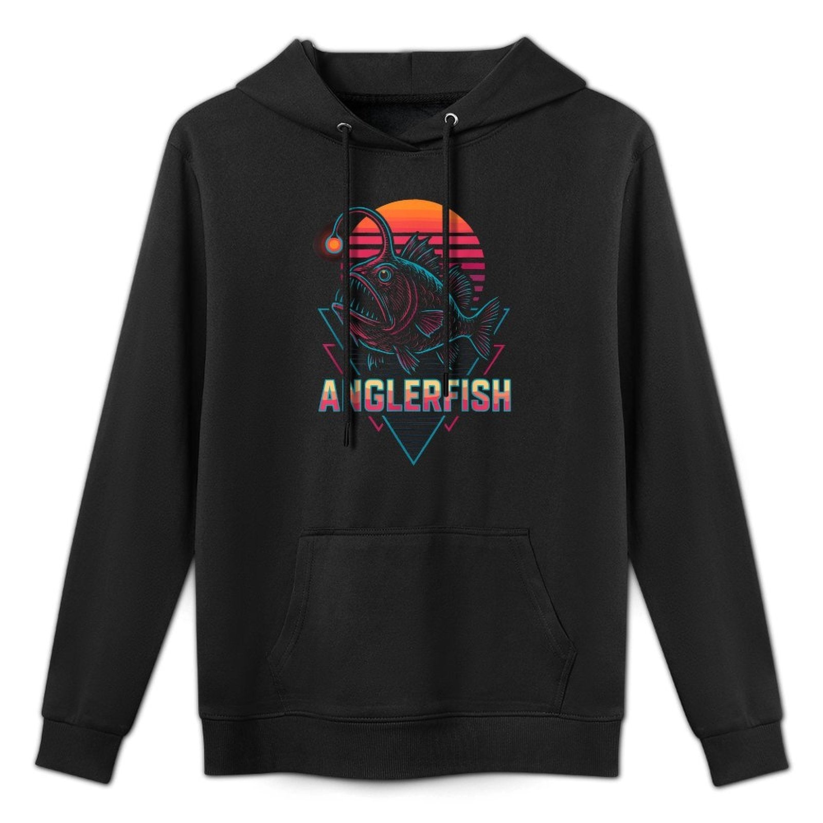 Anglerfish Retro Adjustable Hood Hoodie