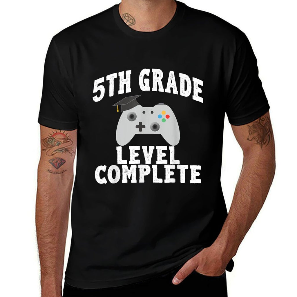 5th Grade Level Complete Gamer Class Of 2025 Graduation  Eco-friendly Material T-Shirt