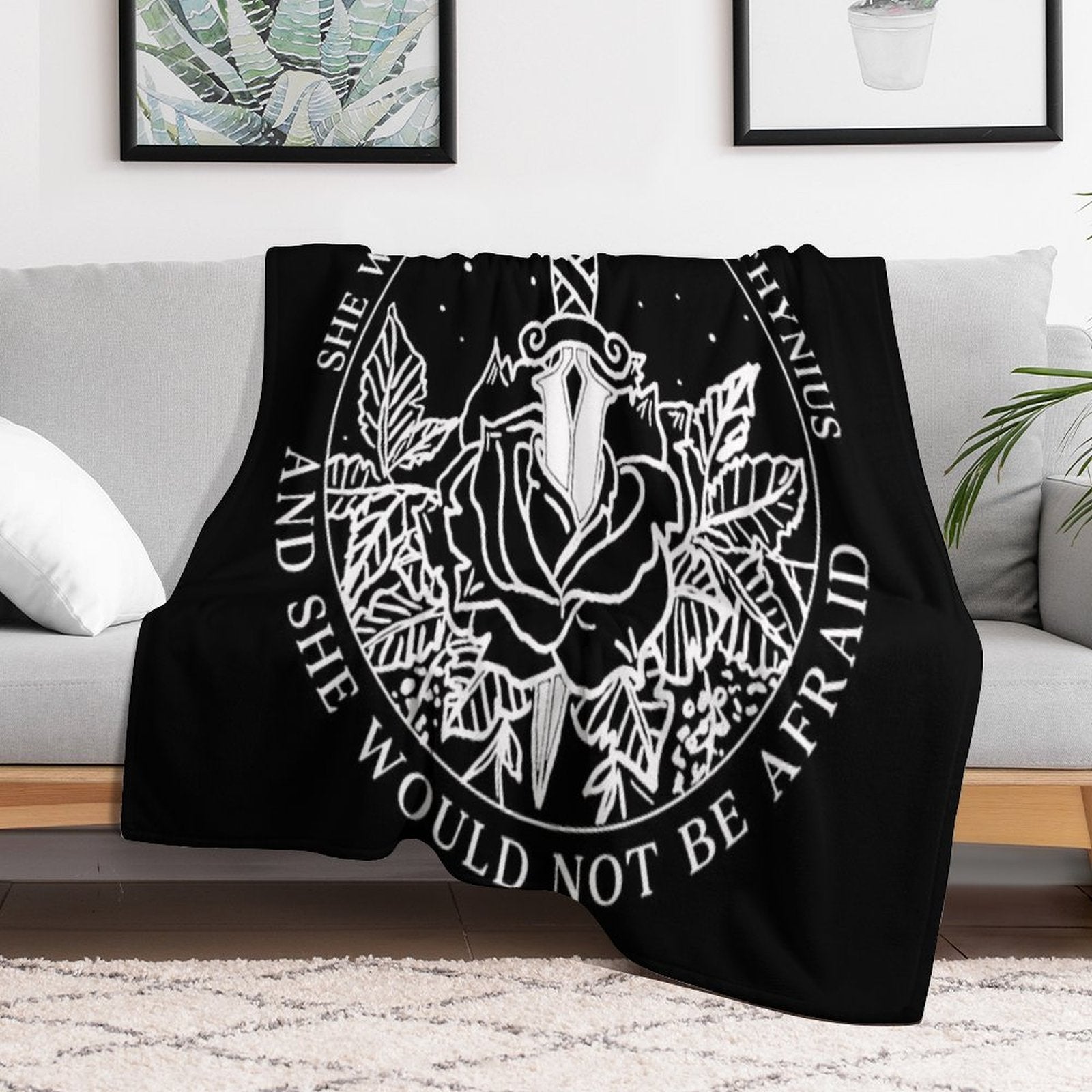 Aelin Galathynius - Throne of Glass Quote Wrinkle-free Throw Blanket
