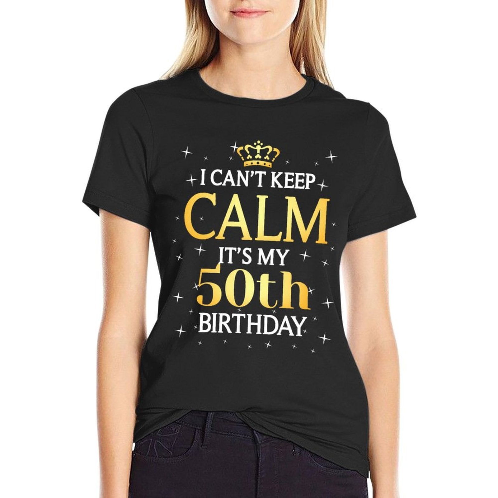 50 Year Old Men Women Birthday Gift It's My 50th Birthday  Summer-ready Fabric T-Shirt