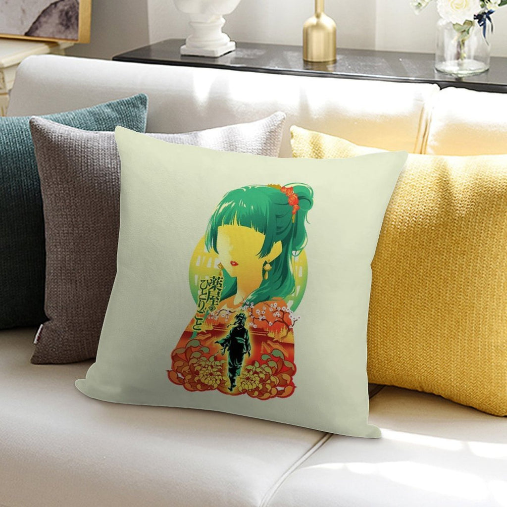 Apothecary Diaries White V2 Soft Short Plush Fabric Throw Pillow