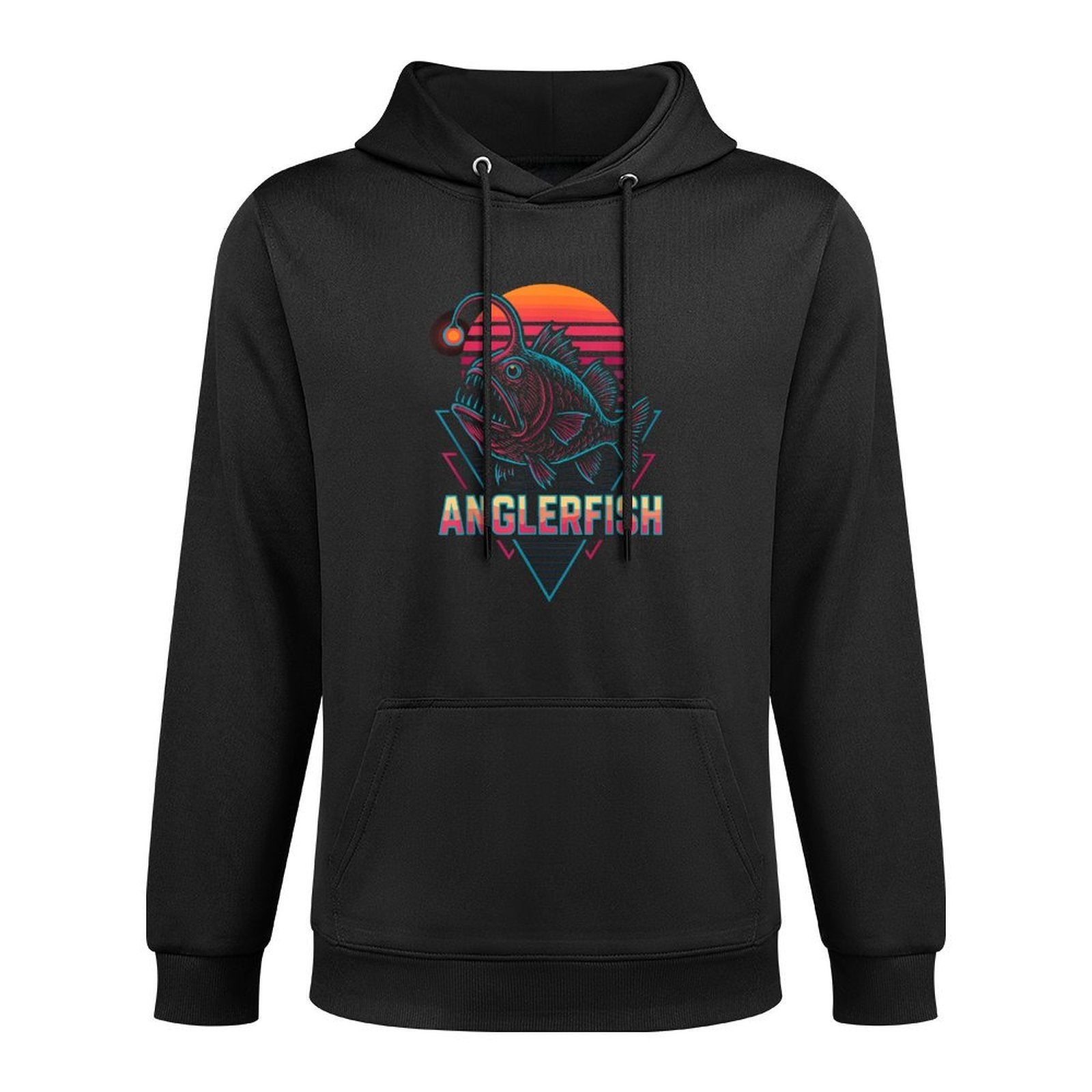 Anglerfish Retro Adjustable Hood Hoodie