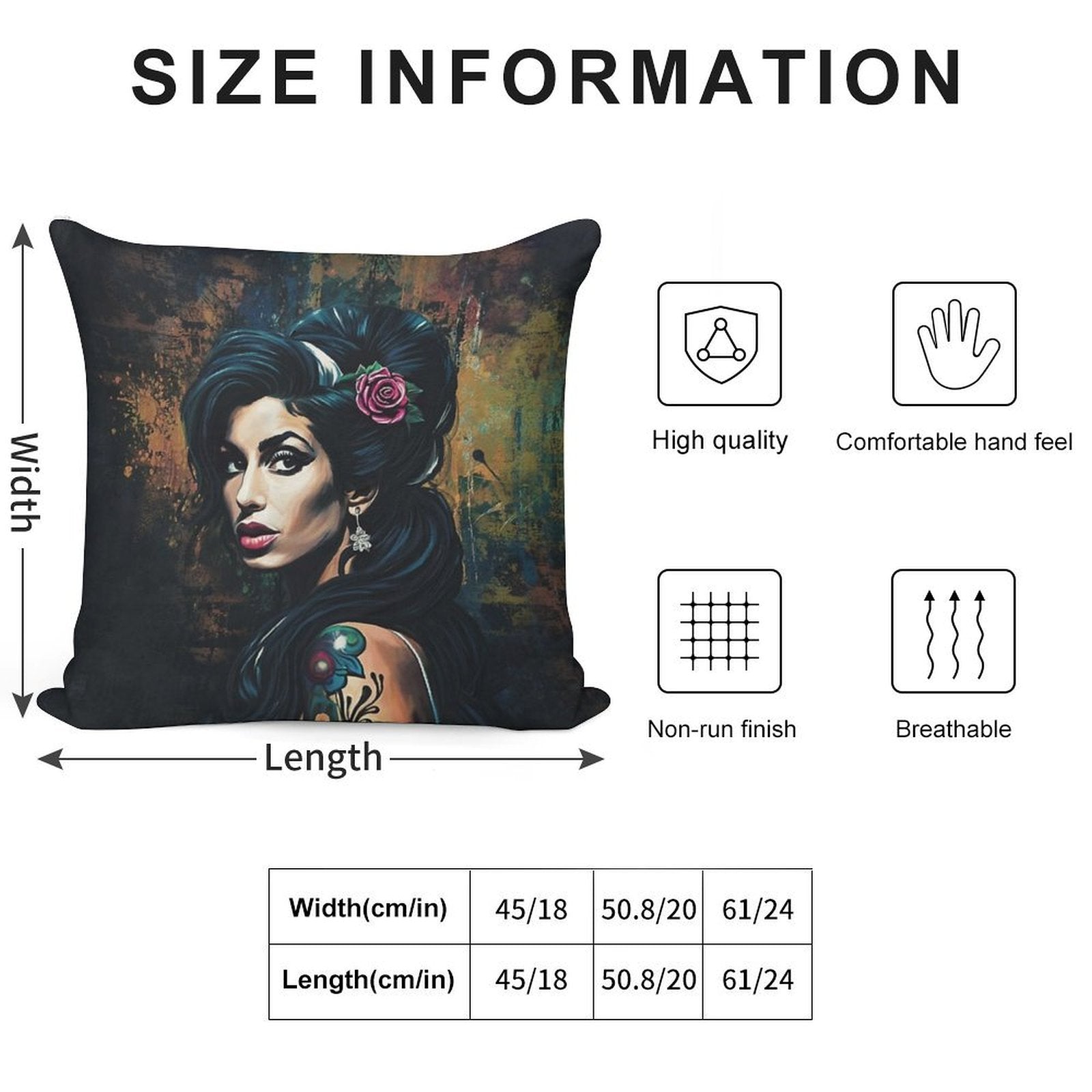 Amy Hairstyle Soft Warmth Comfort Throw Pillow