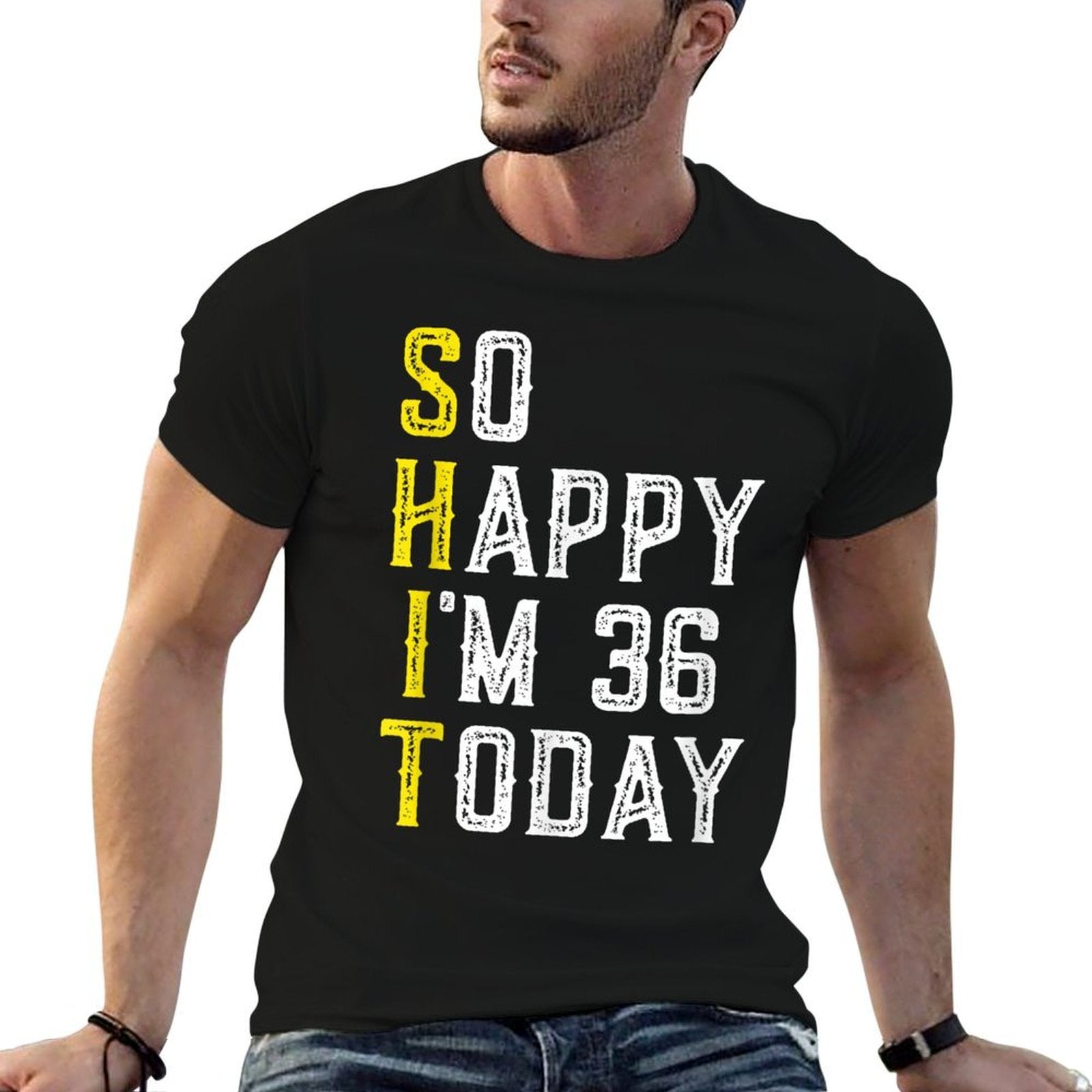 35 Year Old Sarcastic Funny 35th Birthday  Trendy Pattern T-Shirt