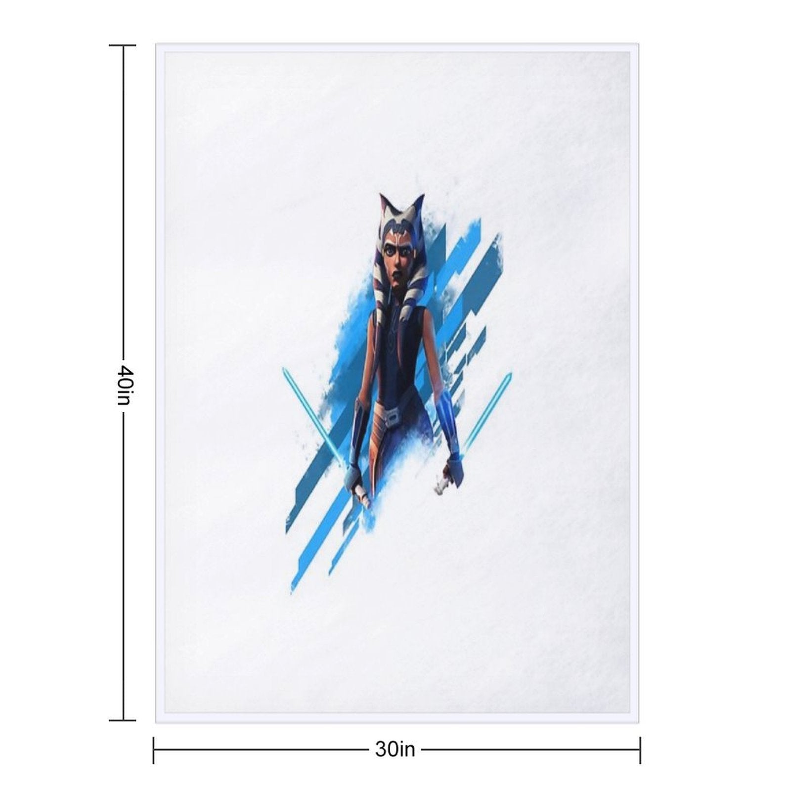 Ahsoka Tano Compact Throw Blanket