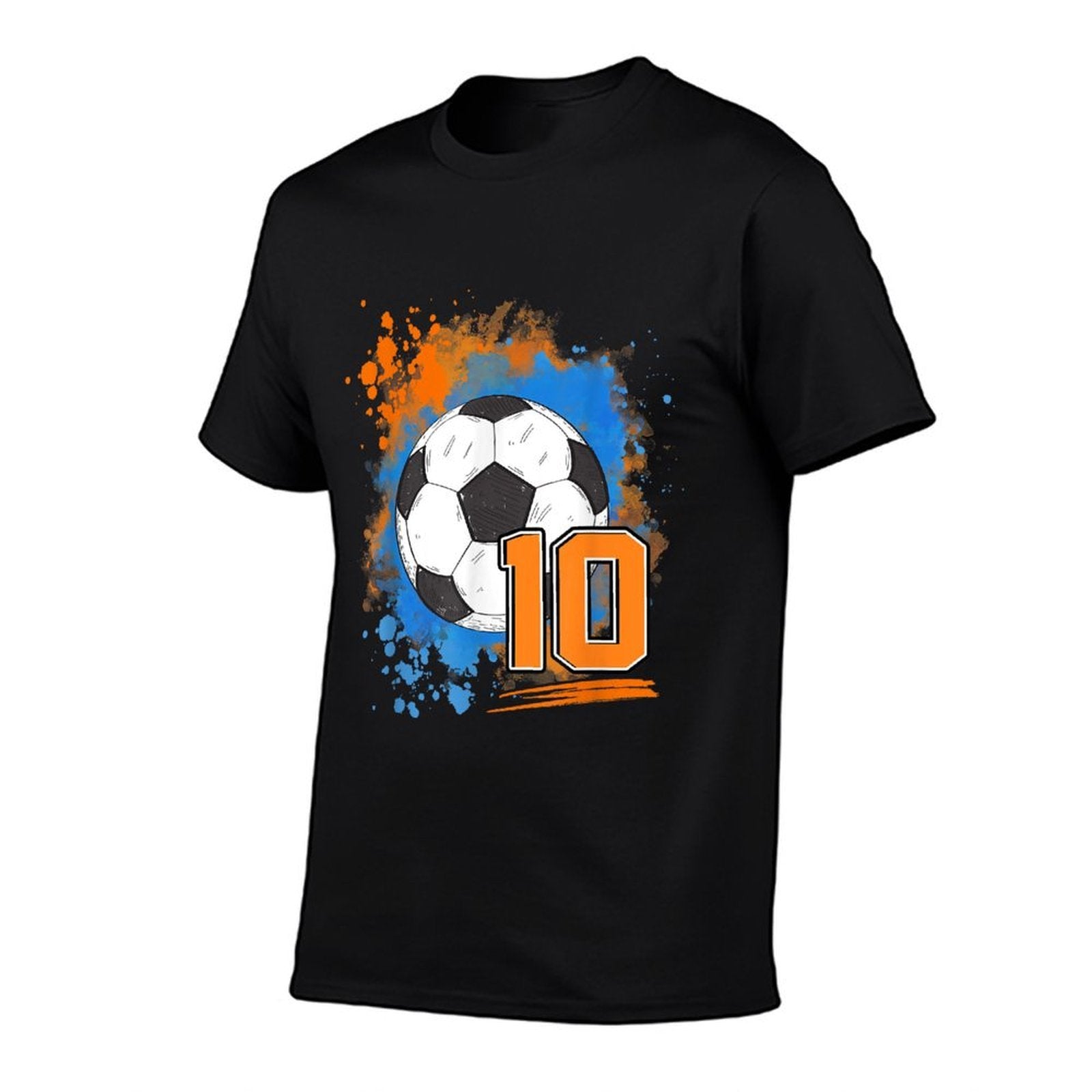 10th Birthday 10 Years Old Soccer Ball  Lightweight T-Shirt