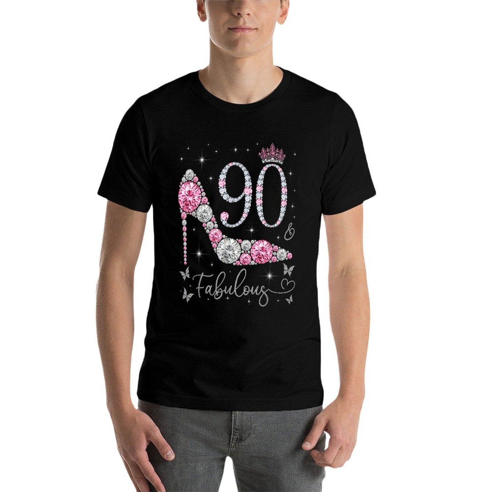 90 & Fabulous, 90 Years Old And Fabulous, 90th Birthday  Graphic-printed T-Shirt