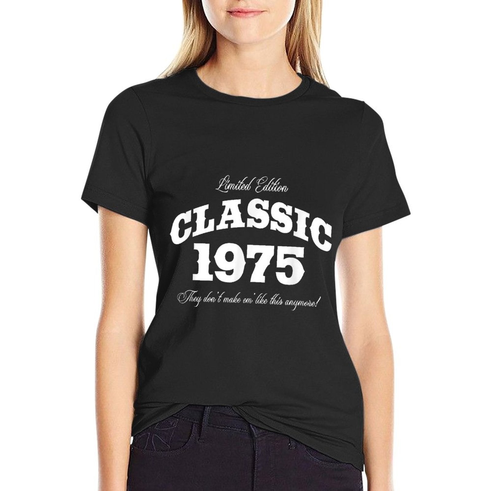 50 Year Old Vintage Classic Car 1975 50th Birthday  Easy-care T-Shirt