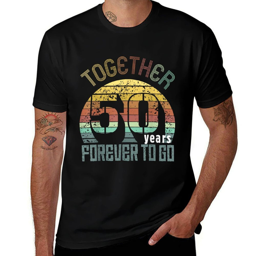 50th Years Wedding Anniversary Gifts For Couples Cool Fifty  Durable T-Shirt