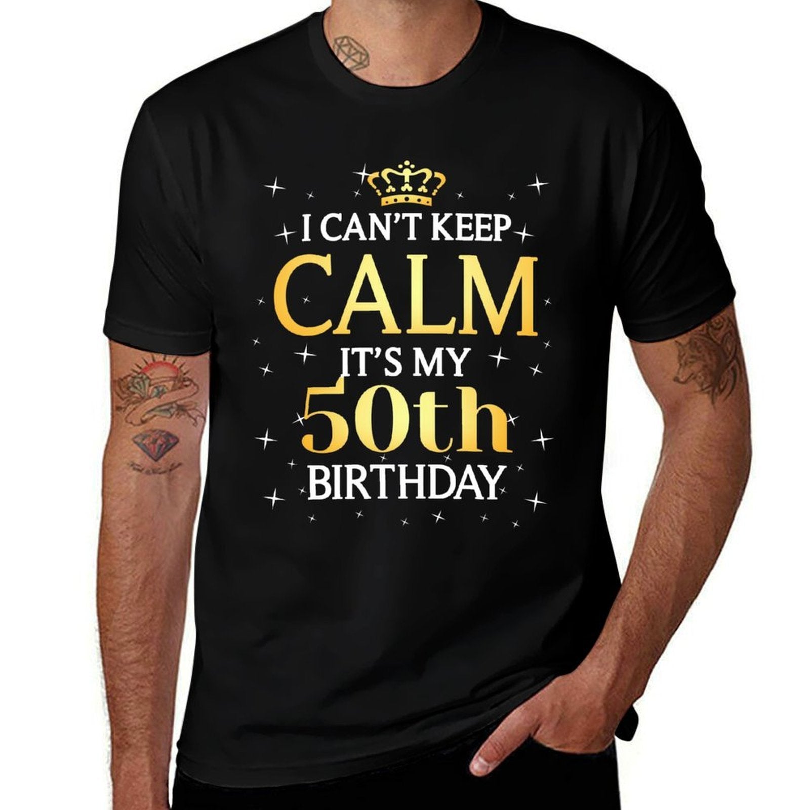 50 Year Old Men Women Birthday Gift It's My 50th Birthday  Summer-ready Fabric T-Shirt