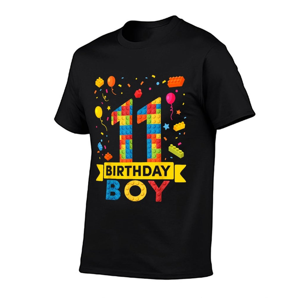11 Year Old Building Blocks 11th Birthday Boy  Relaxed-fit T-Shirt