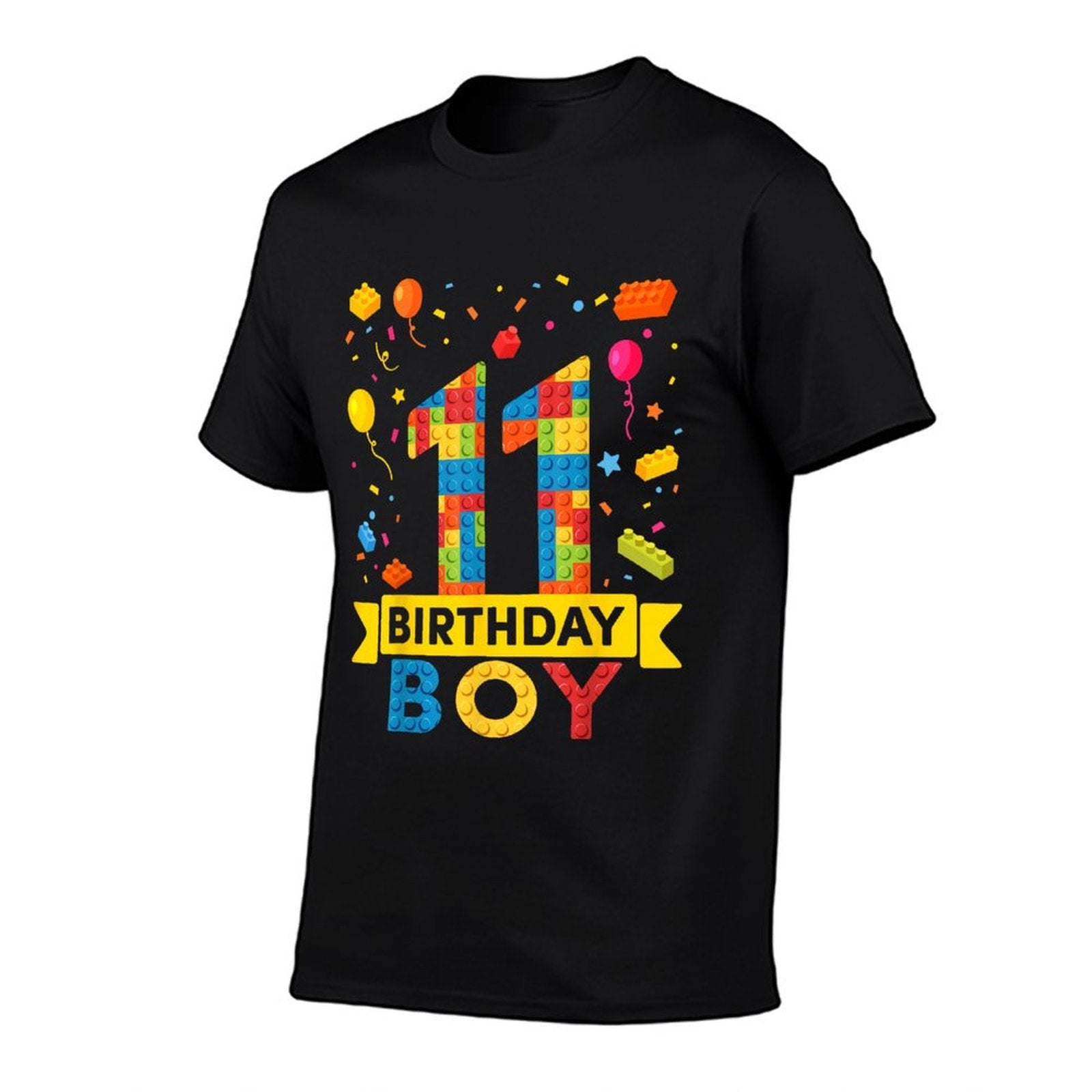 11 Year Old Building Blocks 11th Birthday Boy  Relaxed-fit T-Shirt