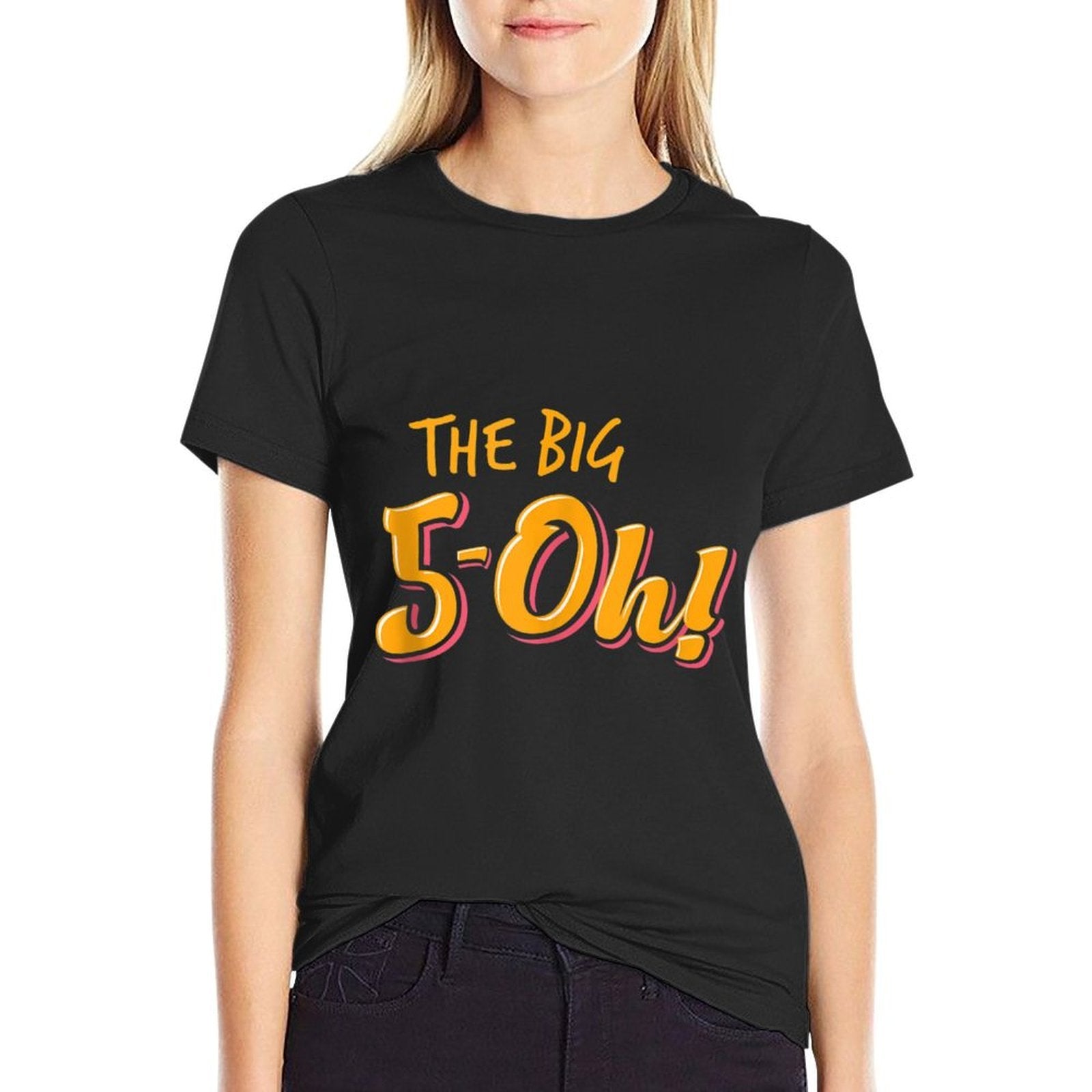 50th Birthday For Women Big 5-Oh! Girl Gang Party  Lightweight T-Shirt