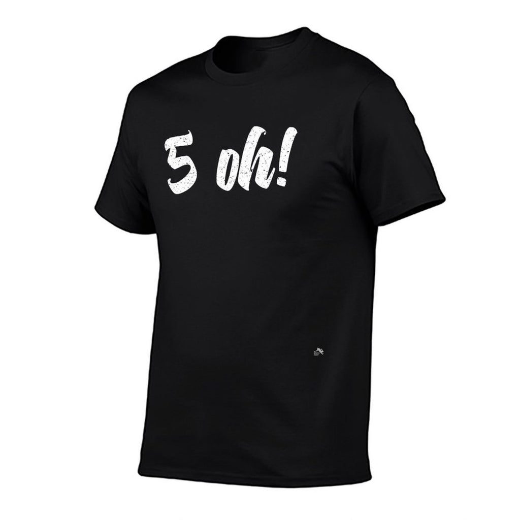 50th Birthday Party Big 5 Oh Fifty 50th Birthday Gift  Polyester Blend T-Shirt