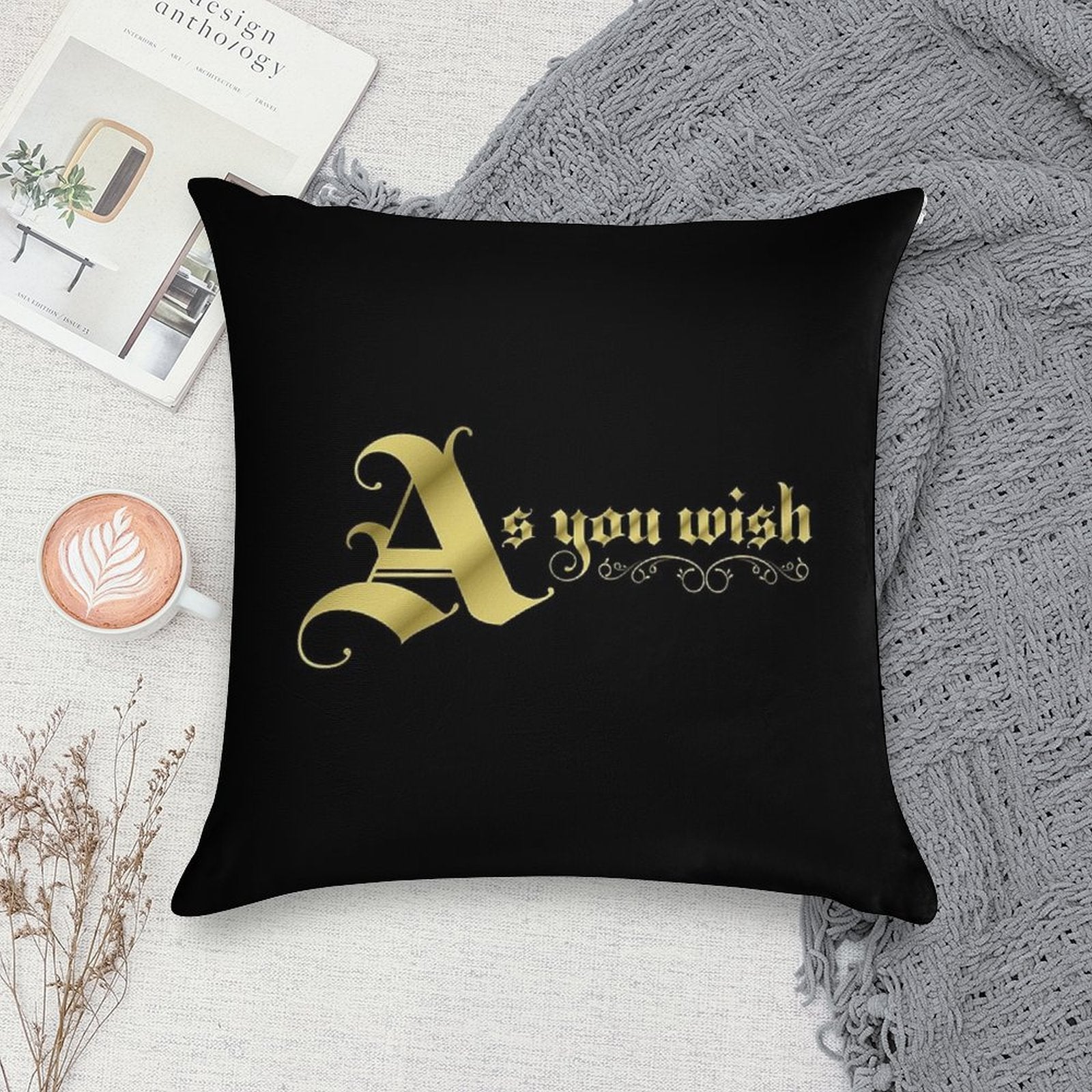 As You Wish Soft Skin-Friendly Throw Pillow