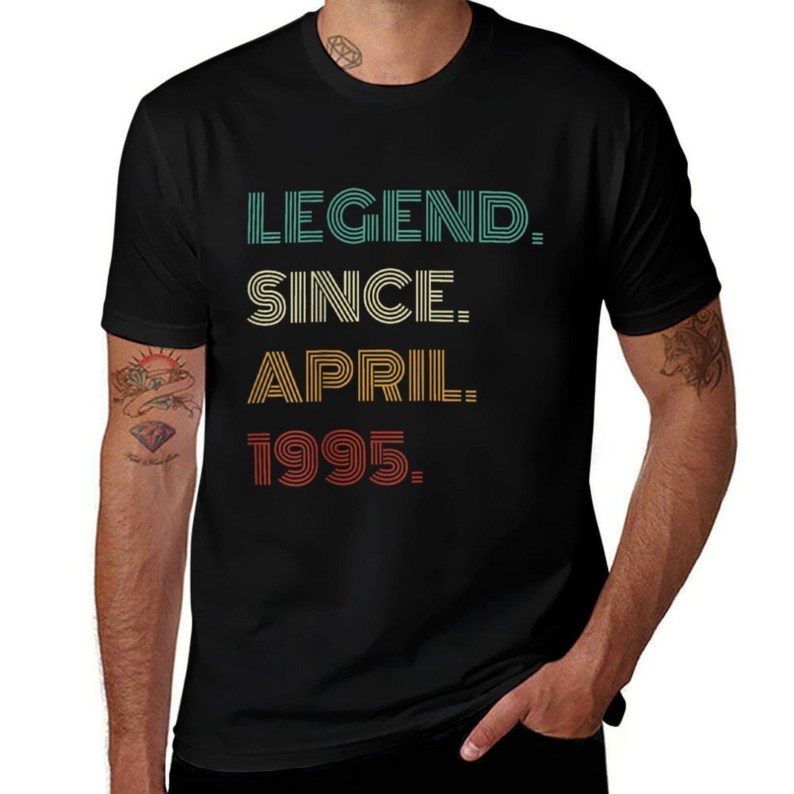 30 Years Old Legend Since April 1995 30th Birthday  High-quality Stitching T-Shirt
