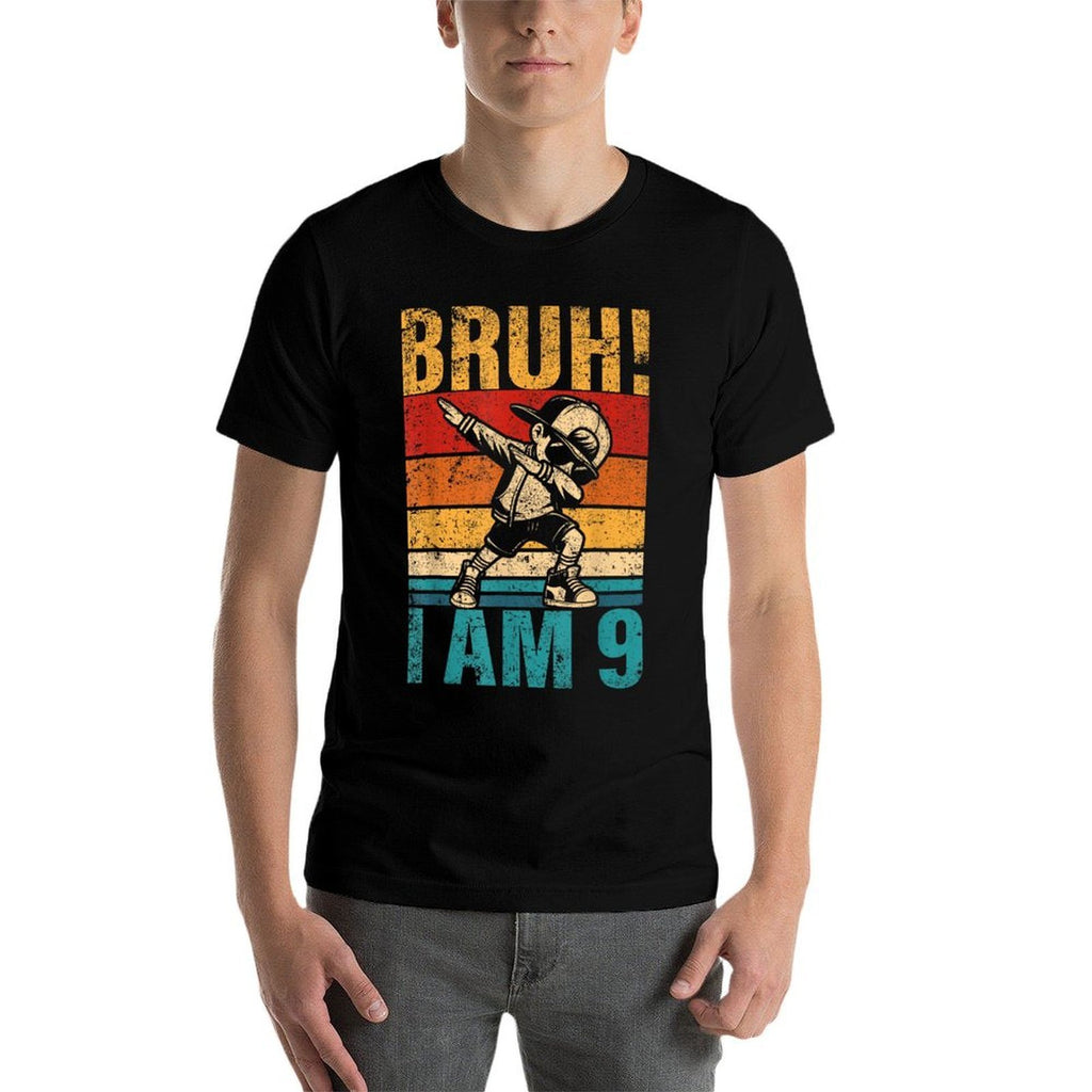 9 Year Old Birthday Dabbing Boy Bruh It&#39;s My 9th Birthday  Odor-resistant T-Shirt
