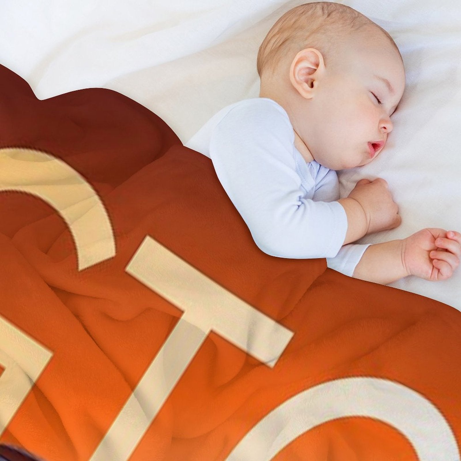 1969 Orange GTO Plush Throw Blanket