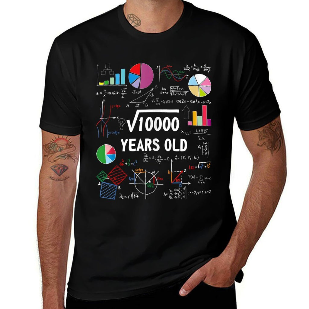 100 Year Old Grandma Square Root Of 10000 Fun 100th Birthday  Classic T-Shirt