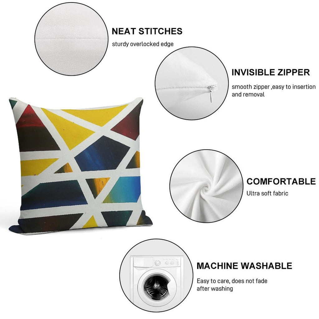 Abstract Soft Style Accent Throw Pillow