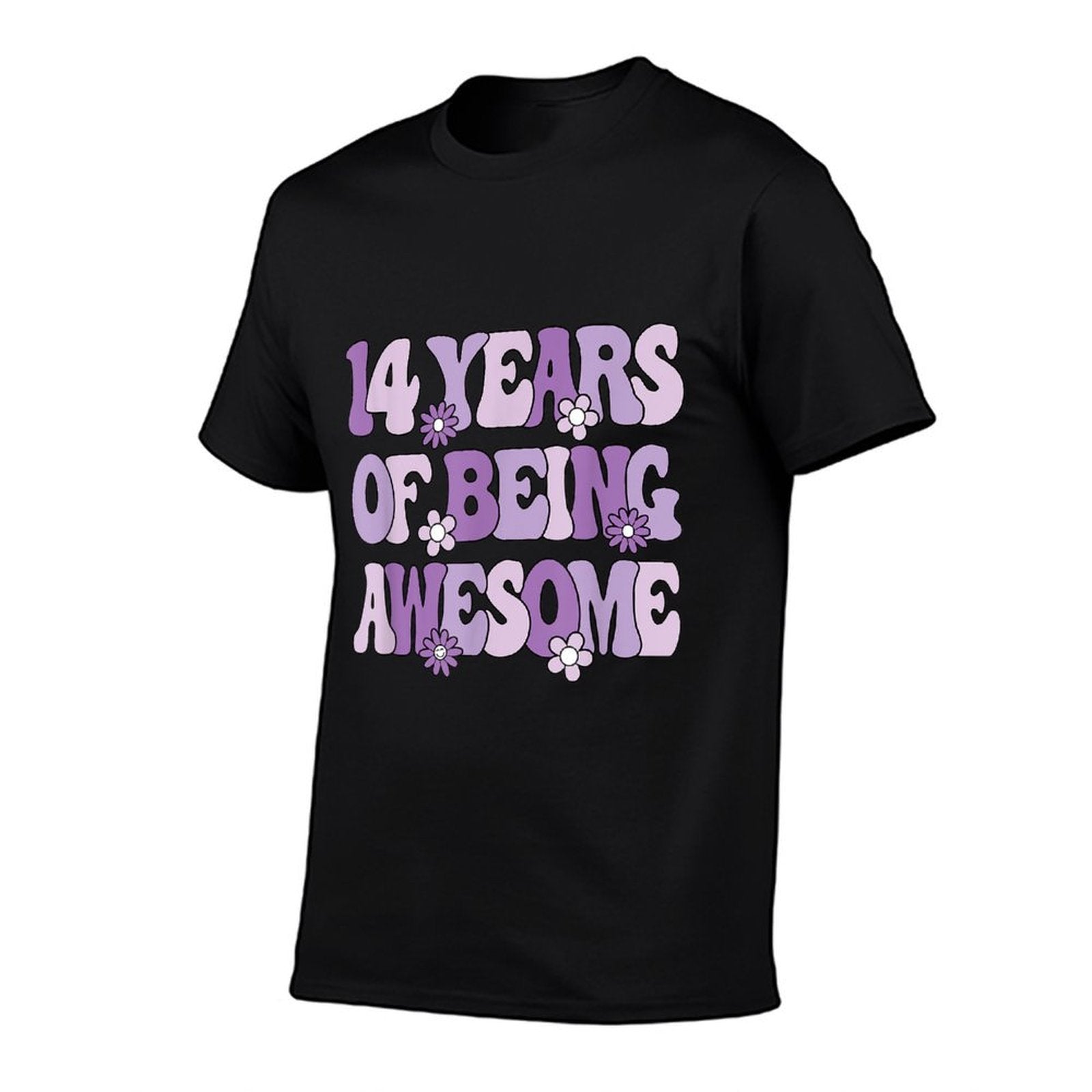 14 Years Of Being Awesome 14 Years Old Girl 14th Birthday  Trendy Pattern T-Shirt