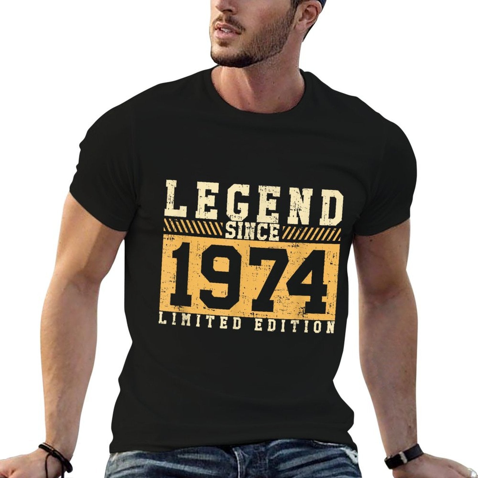 50 Years Old Vintage 1974 50th Birthday Decoration Men Women  Durable T-Shirt
