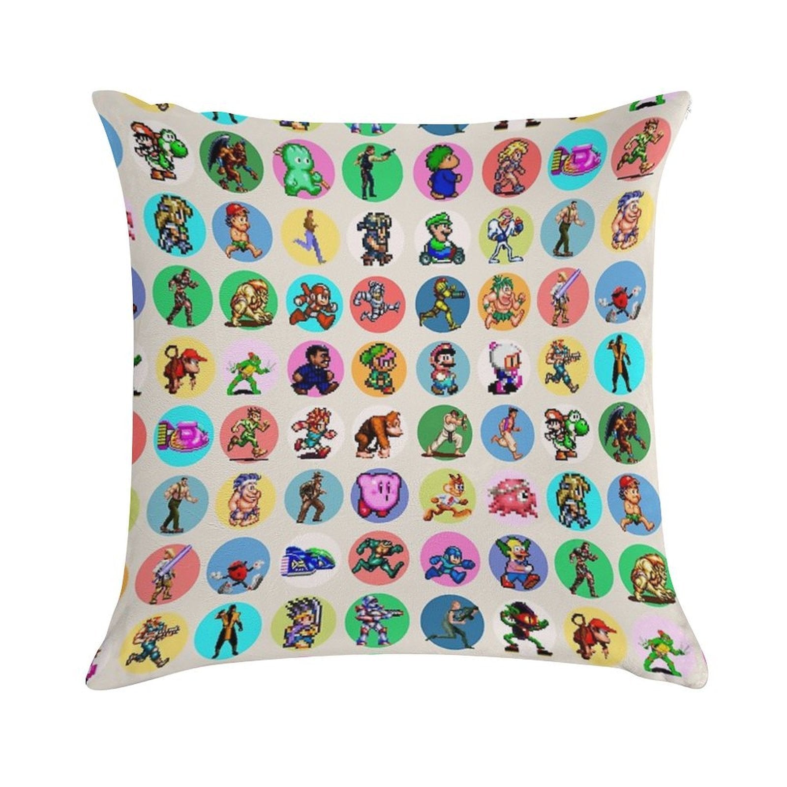 16BIT ICONS Soft Easy Maintenance Throw Pillow