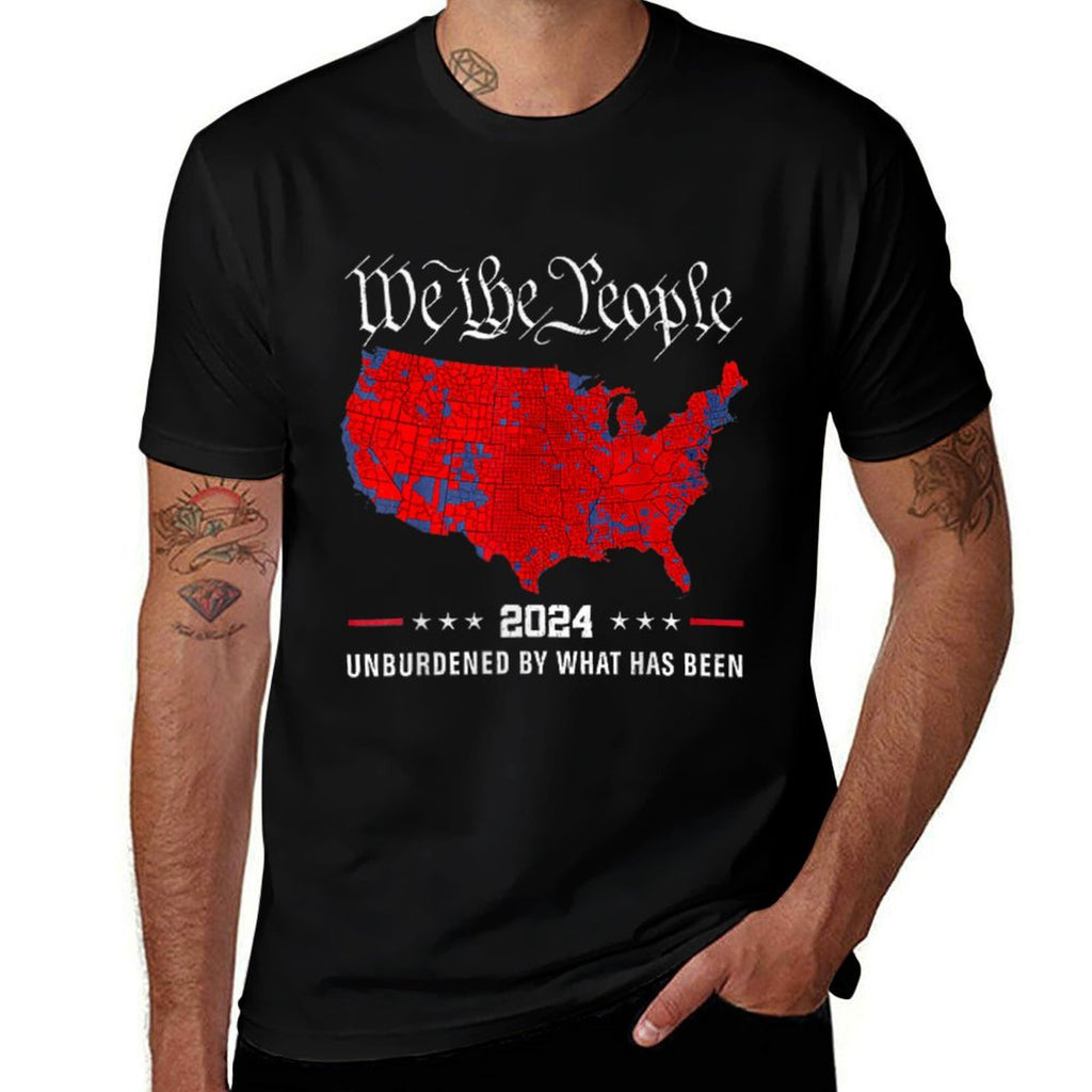 2024 Trump Winner Election Map Unburdened By What Has Been  Tagless Design T-Shirt