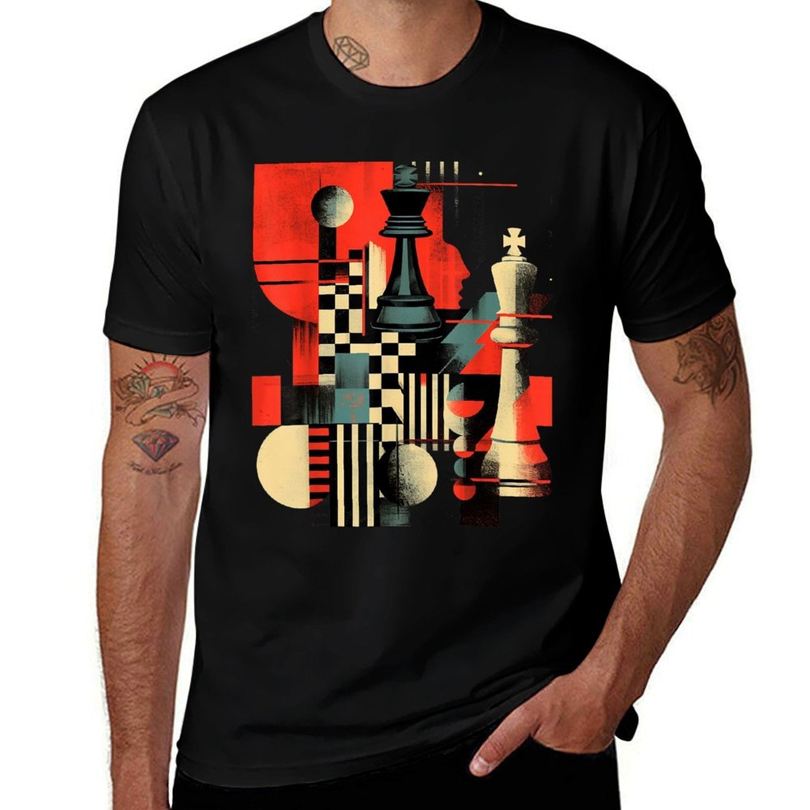 Artistic Chess Player Men And Women Chess Love  Affordable Price T-Shirt