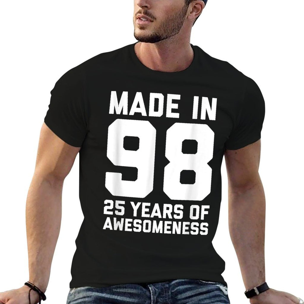 25th Birthday 25 Birthday Gift for Women Men Tshirt Comfortable T-Shirt