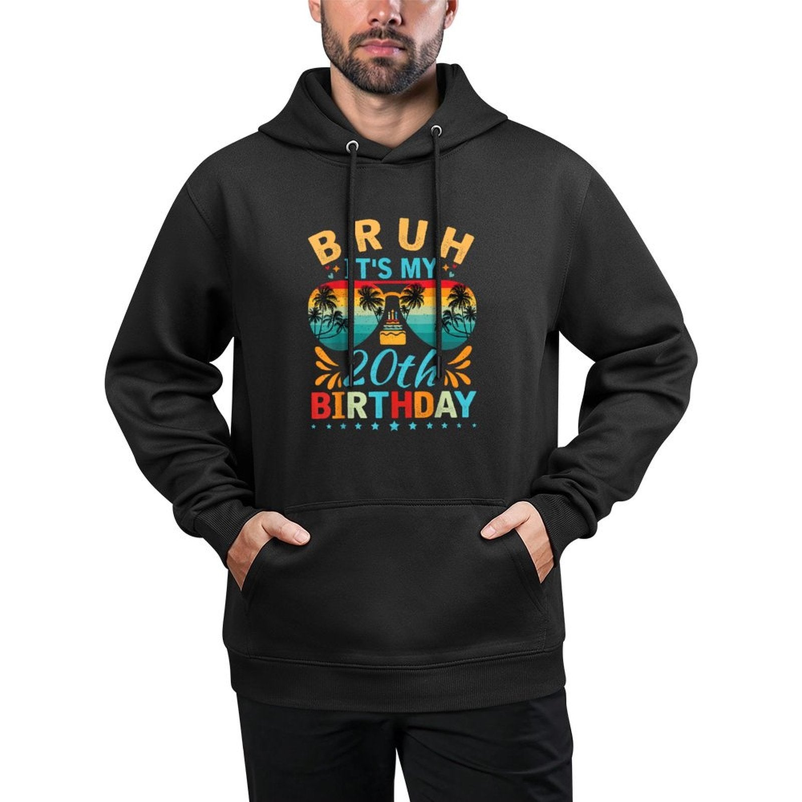20 Years Old Birthday Party Bruh It's My 20th Birthday Casual Wear Hoodie