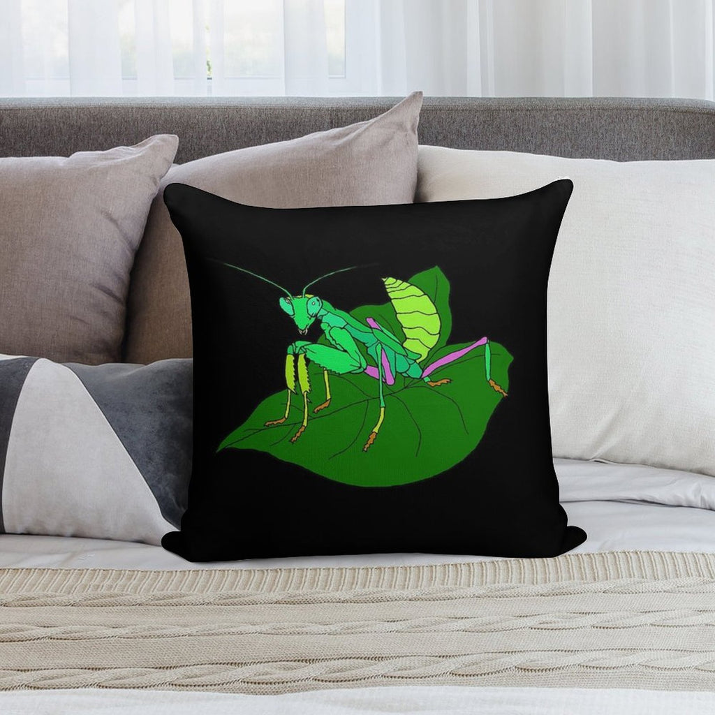 African Giant Mantis (juvenile) Soft Shrink-Resistant Throw Pillow
